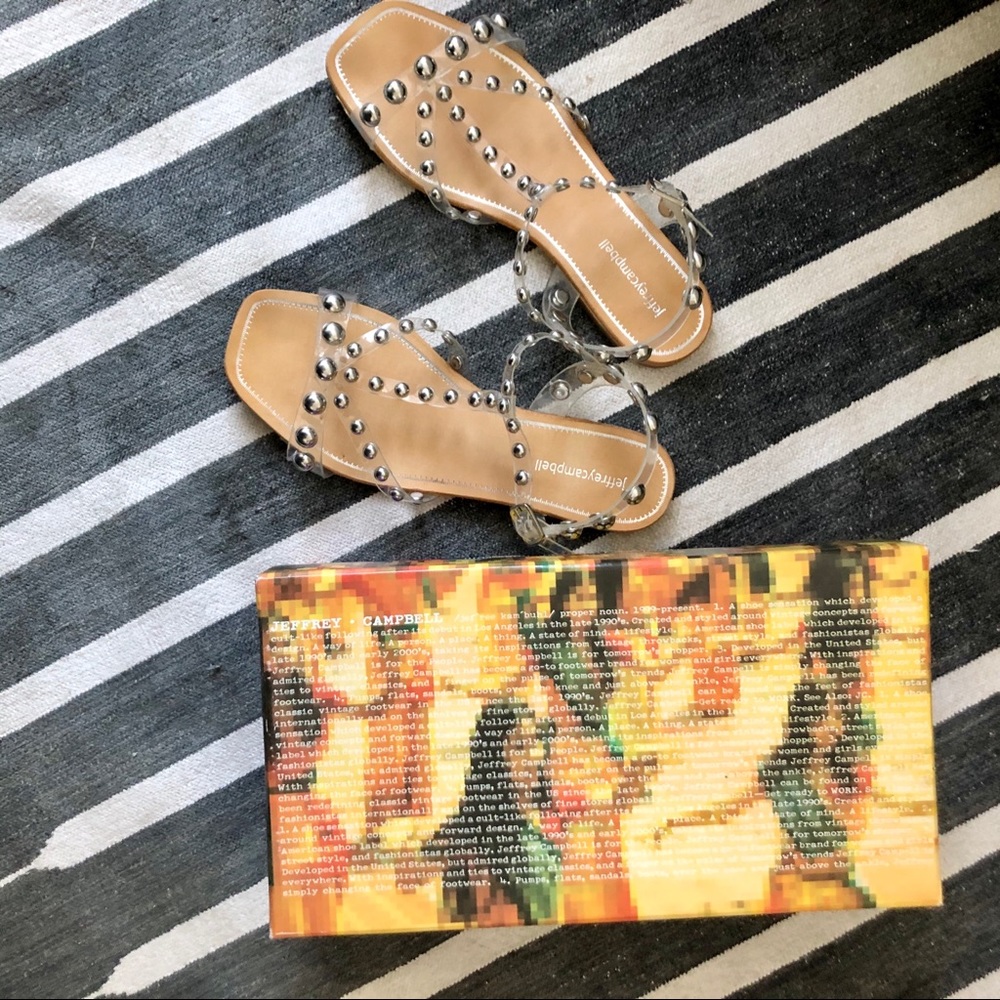 Jeffrey Campbell studded jelly sandals